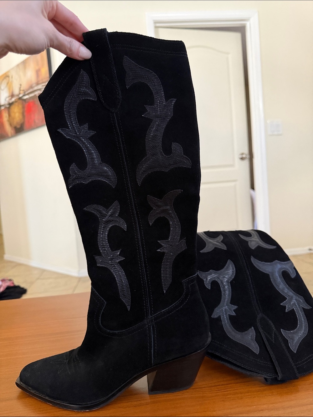 Dolce Vita Black Samare Western Boot